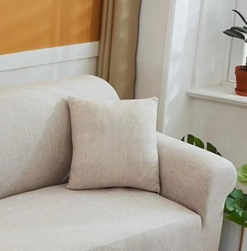Cushion Cover - Crosshatch - Eggshell