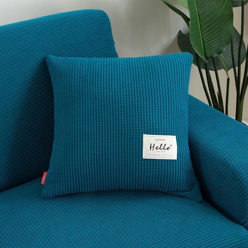Cushion Cover - Jacquard - Bondi Blue