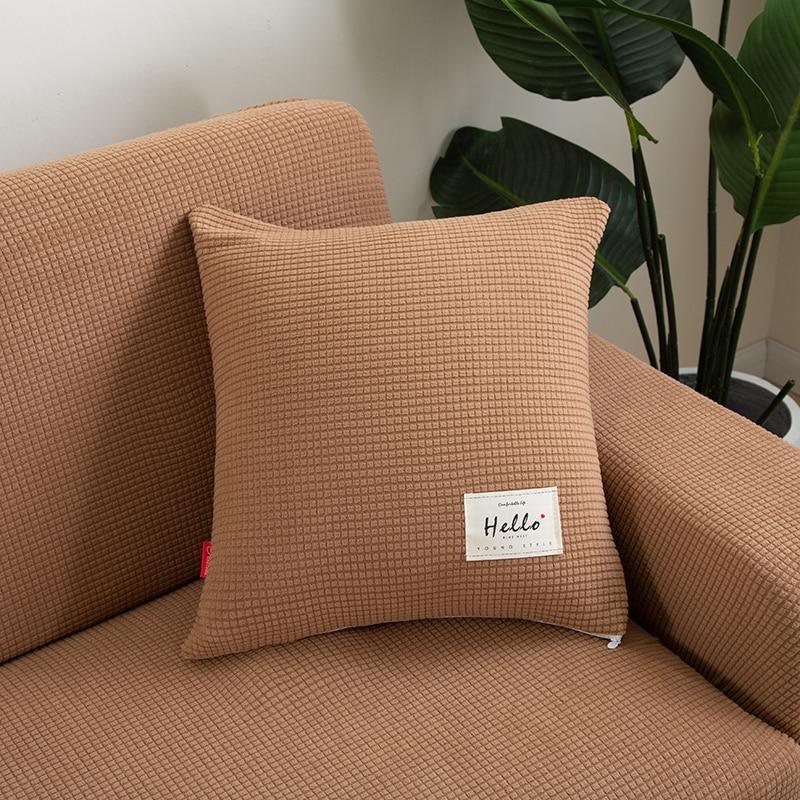 Cushion Cover - Jacquard - Chestnut Brown