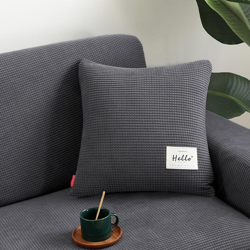 Cushion Cover - Jacquard - Dark Grey