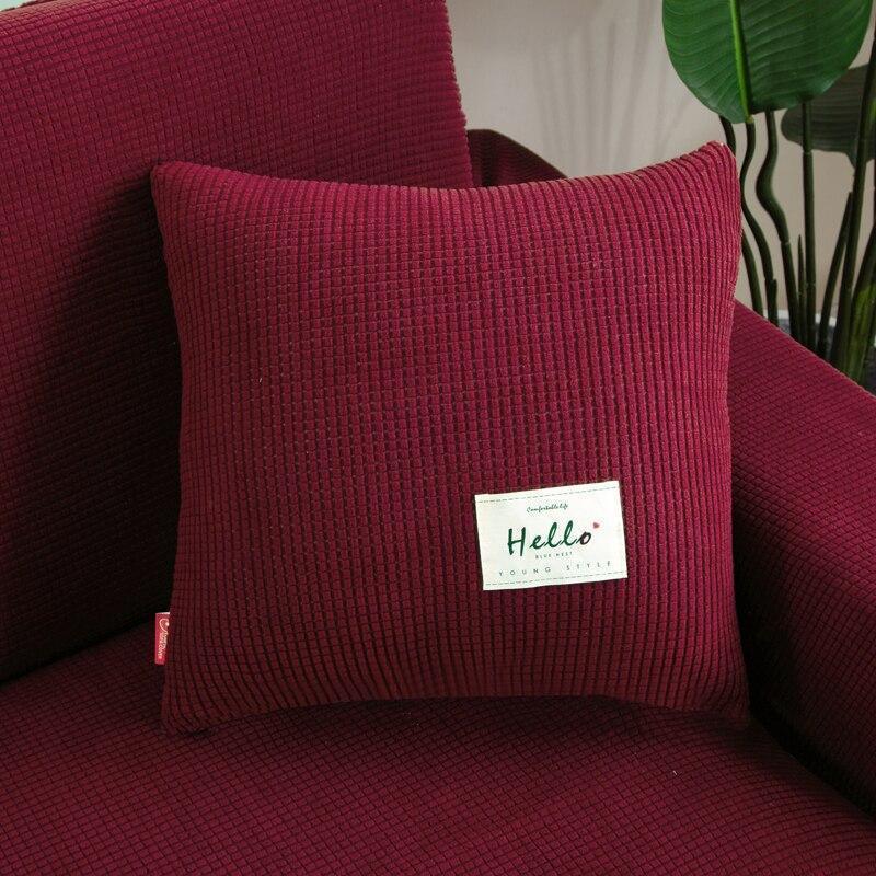 Cushion Cover - Jacquard - Garnet Red