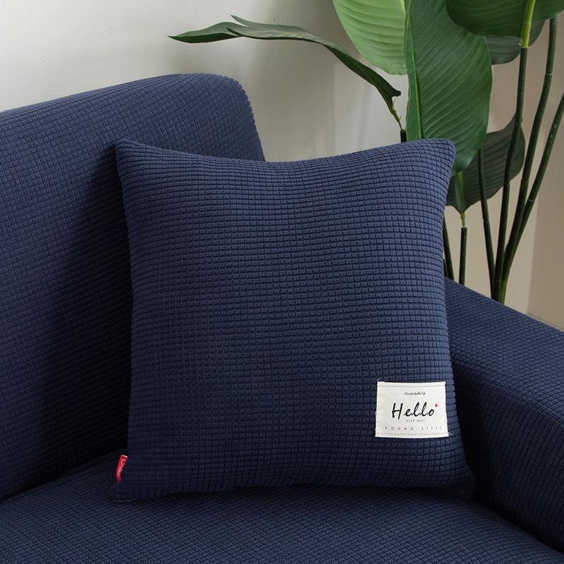 Cushion Cover - Jacquard - Navy Blue