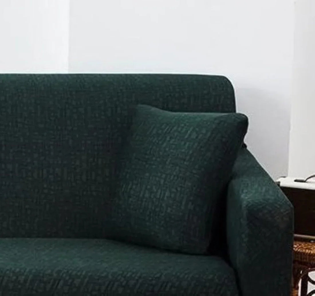 Cushion Cover - Linear Geometric - Forest Green