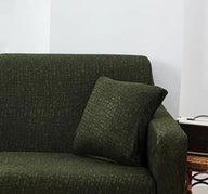 Cushion Cover - Linear Geometric - Olive Green