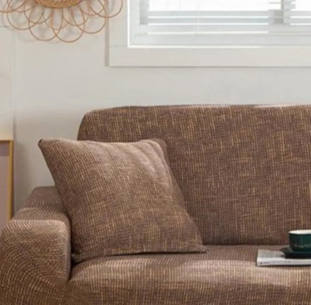 Cushion Cover - Flecked - Brown & Gold