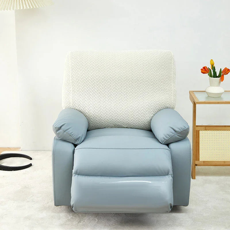 Recliner Cover - Interwoven Pattern - Beige - Adaptable & Expandable
