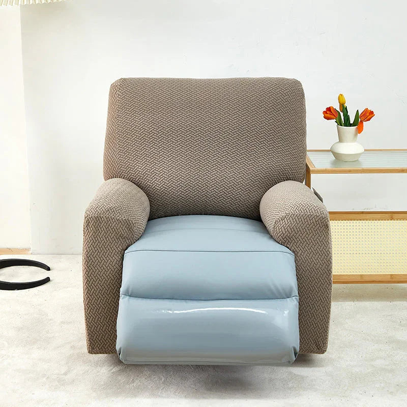 Recliner Cover - Interwoven Pattern - Brown - Adaptable & Expandable