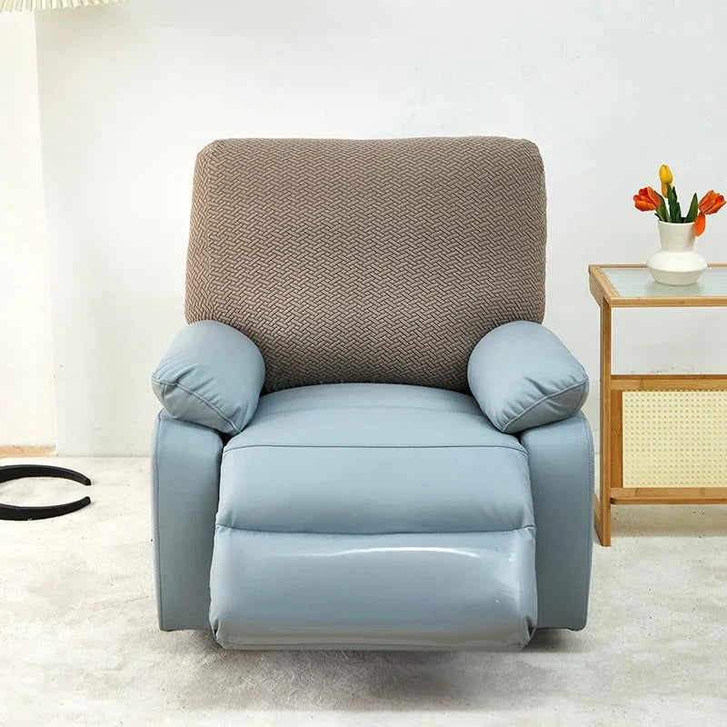 Recliner Cover - Interwoven Pattern - Brown - Adaptable & Expandable