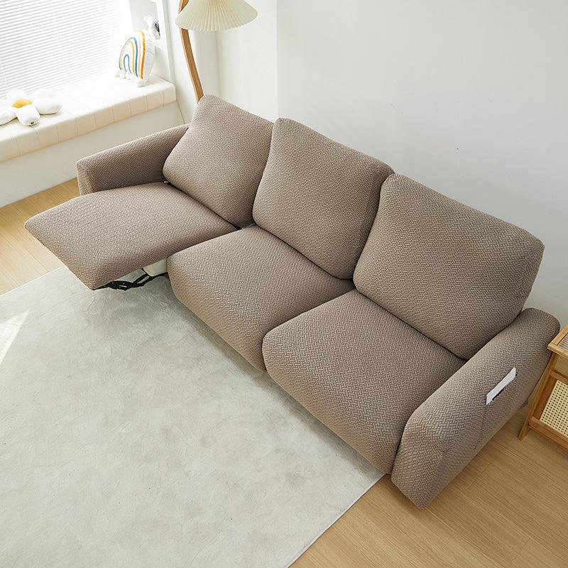 Recliner Cover - Interwoven Pattern - Brown - Adaptable & Expandable