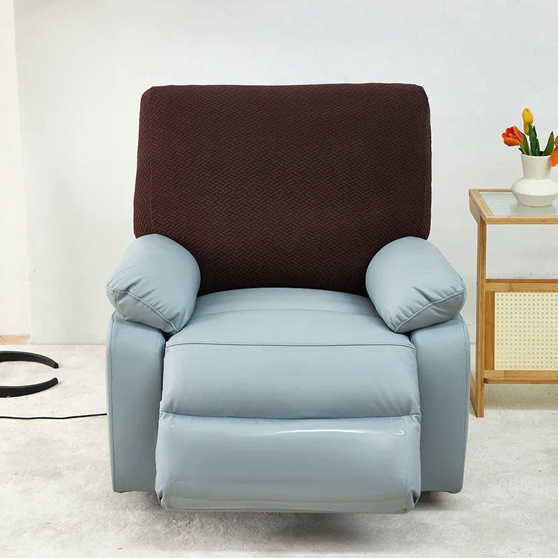 Recliner Cover - Interwoven Pattern - Dark Brown - Adaptable & Expandable