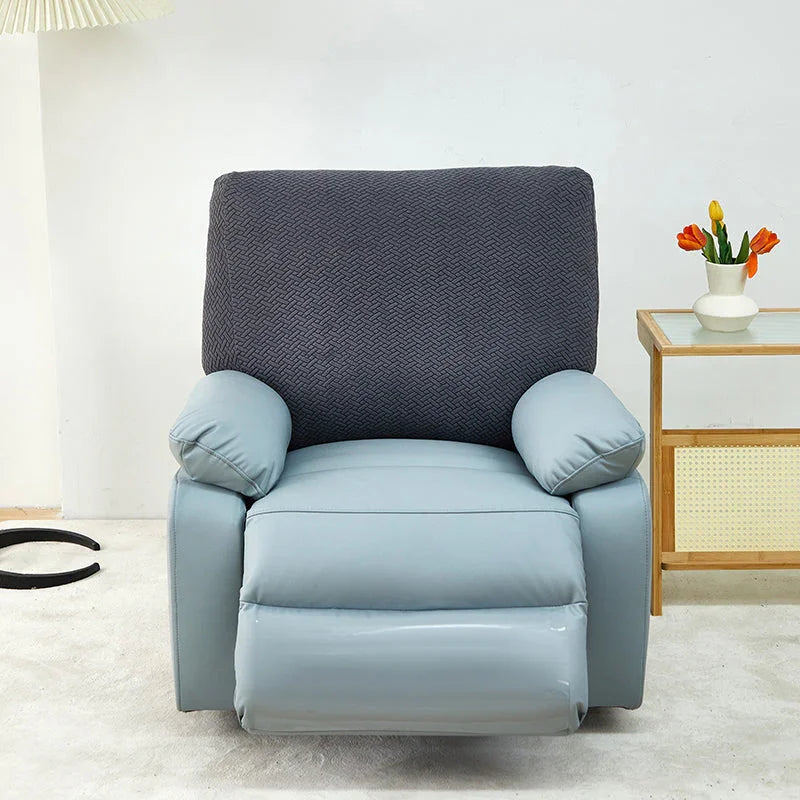 Recliner Cover - Interwoven Pattern - Dark Grey - Adaptable & Expandable