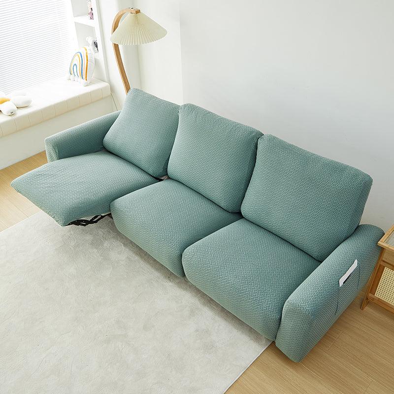 Recliner Cover - Interwoven Pattern - Dark Green - Adaptable & Expandable