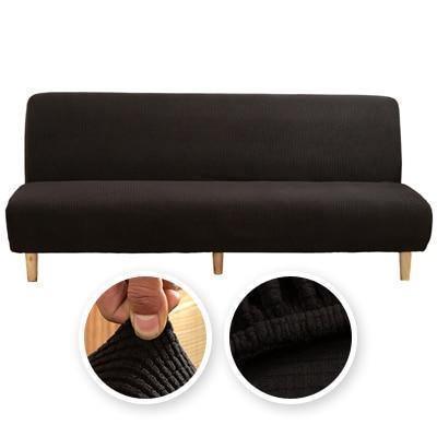 Sofa Bed Cover - Jacquard - Black - Adaptable & Expandable