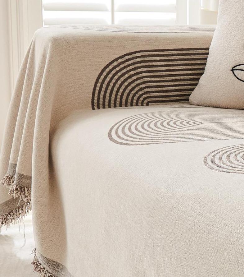 Throw Blanket - Coffee Brown - Soft Tassel