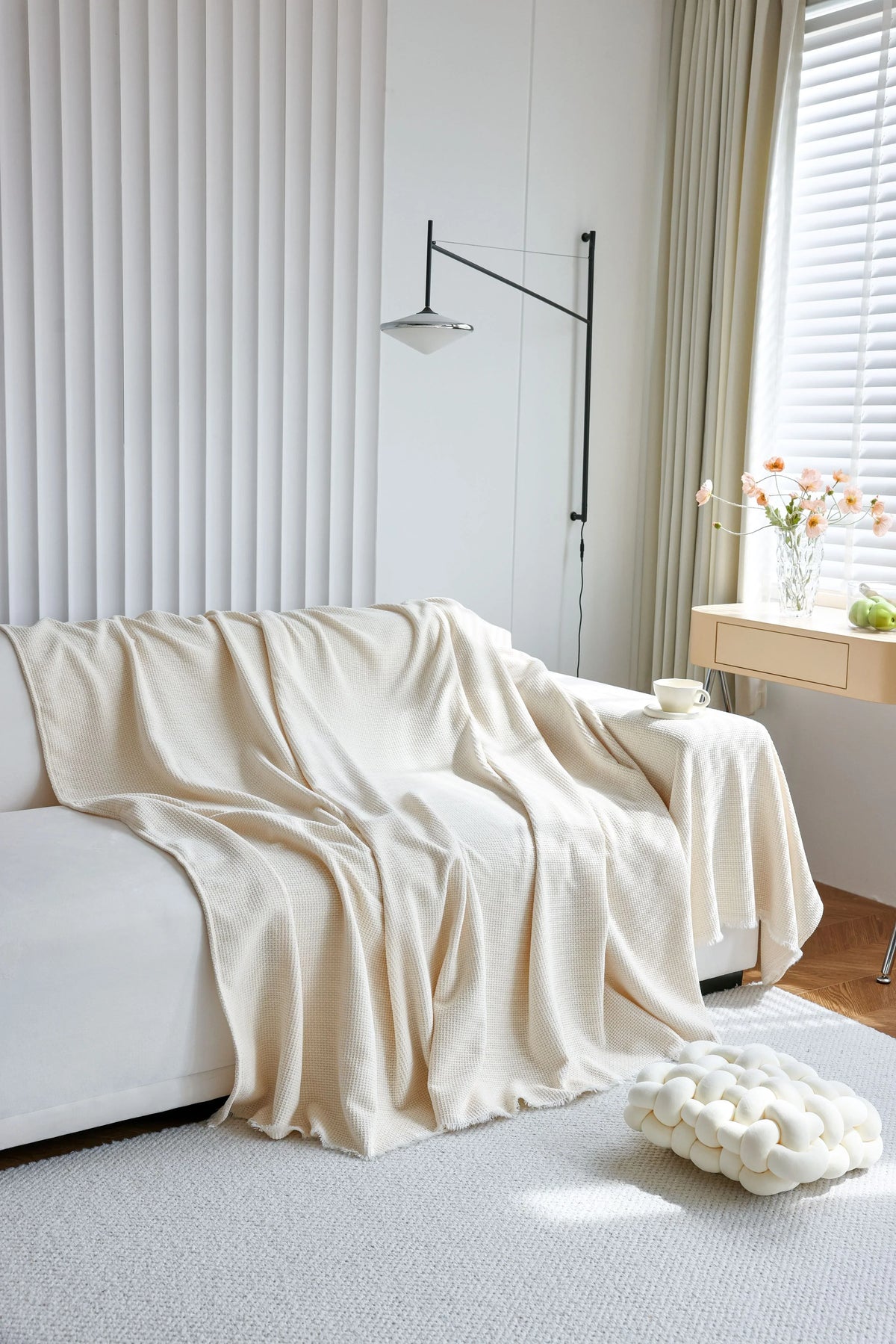 Throw Blanket - Coveri - Beige