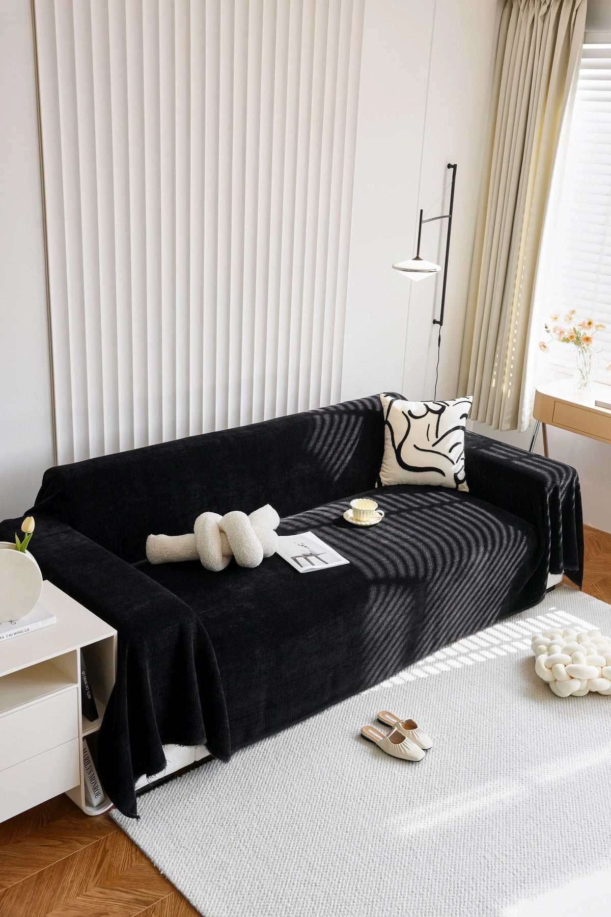 Throw Blanket - Coveri - Black