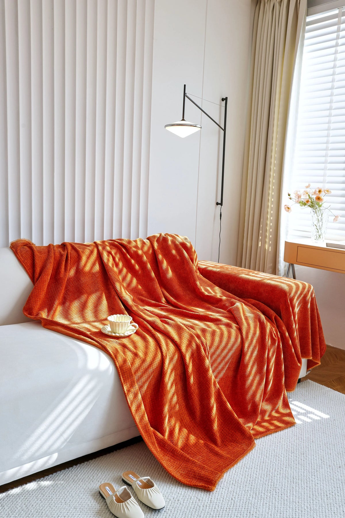 Throw Blanket - Coveri - Caramel