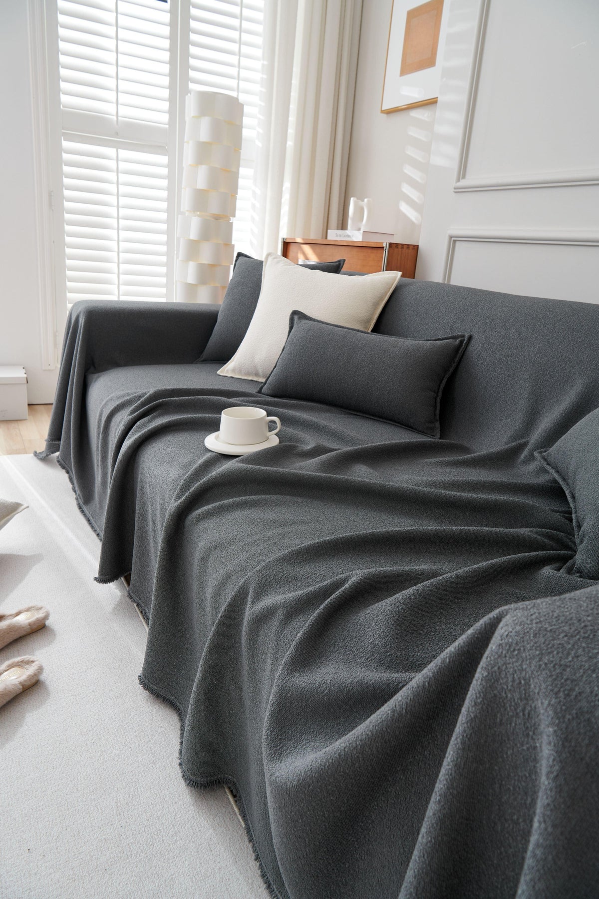Throw Blanket - Mousoon - Dark Grey