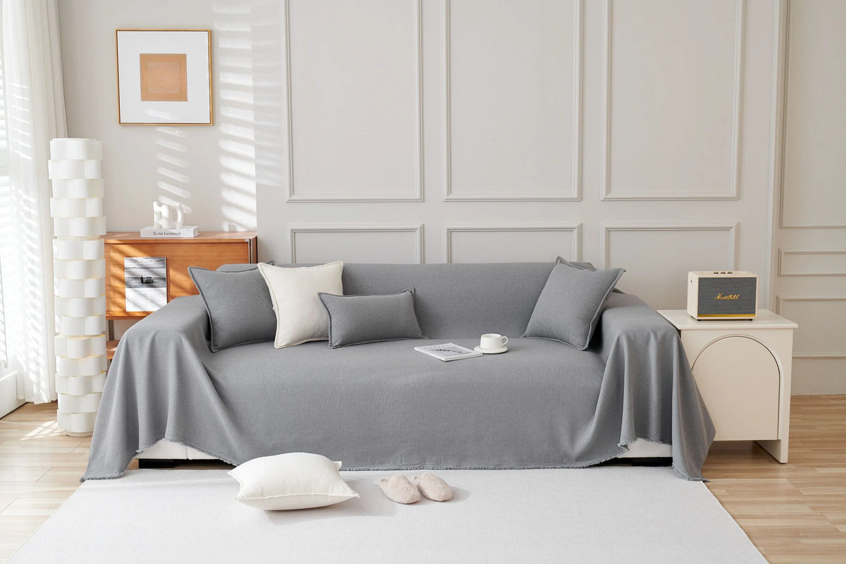 Throw Blanket - Mousoon - Light Grey