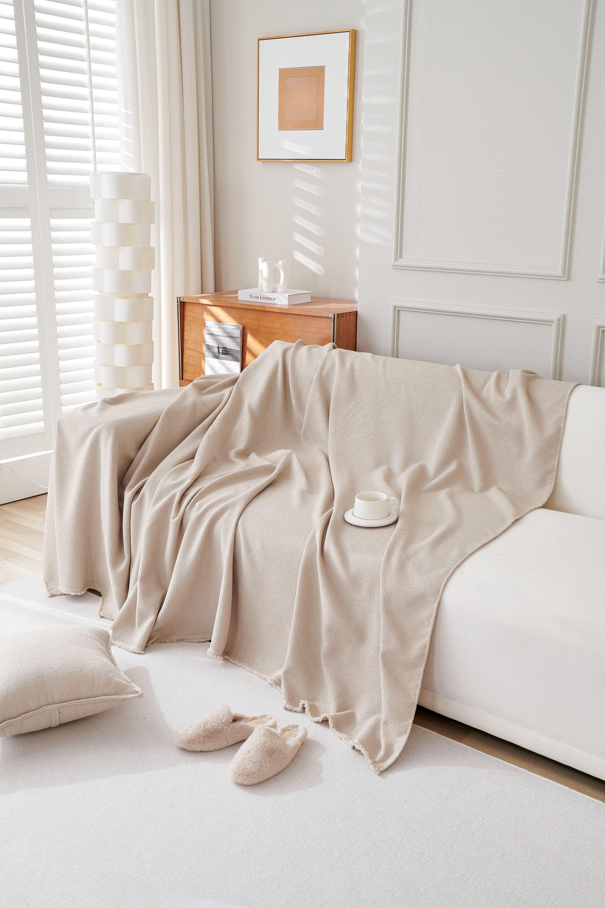 Throw Blanket - Mousoon - Milk Tea