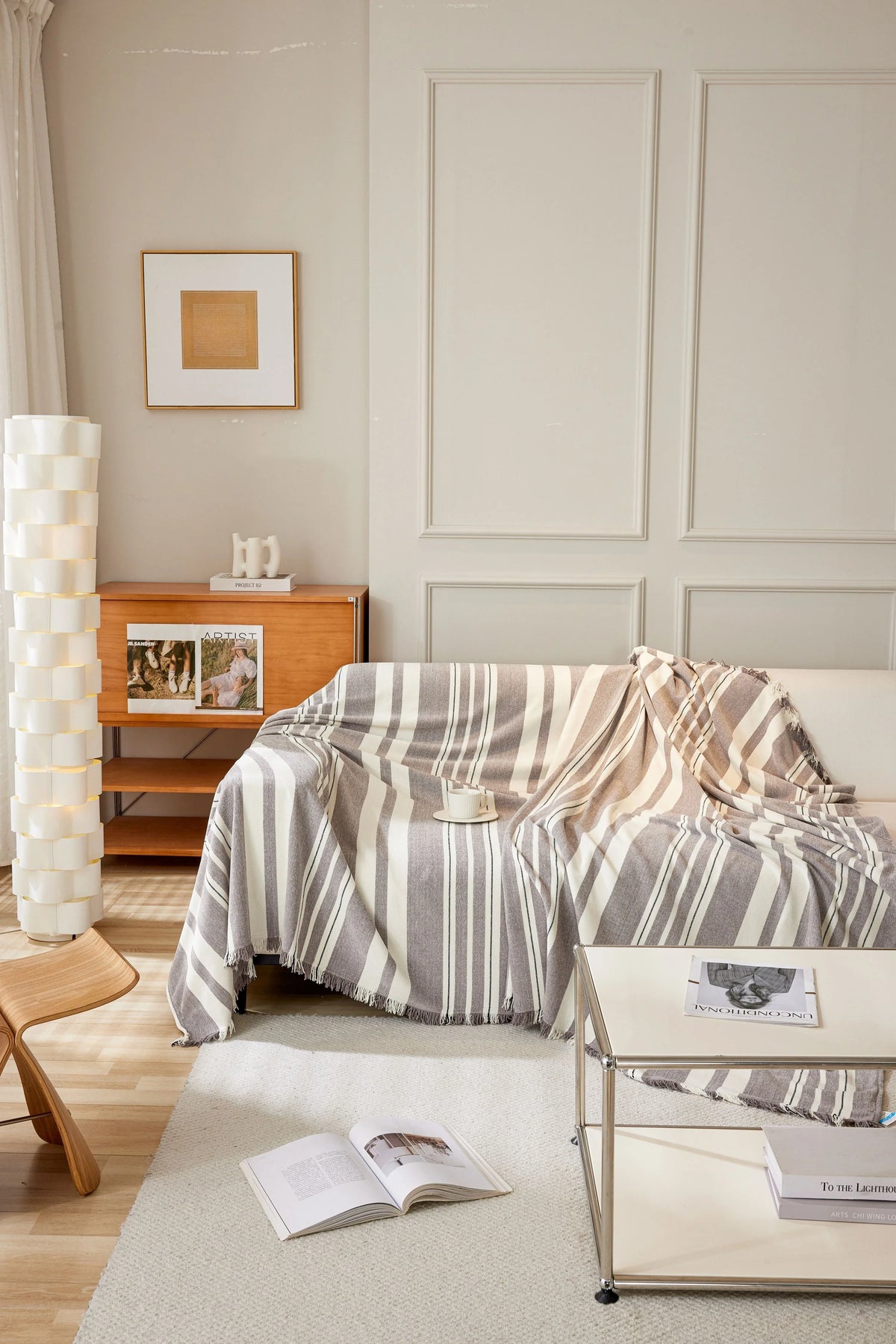 Throw Blanket - Striniara - Brown