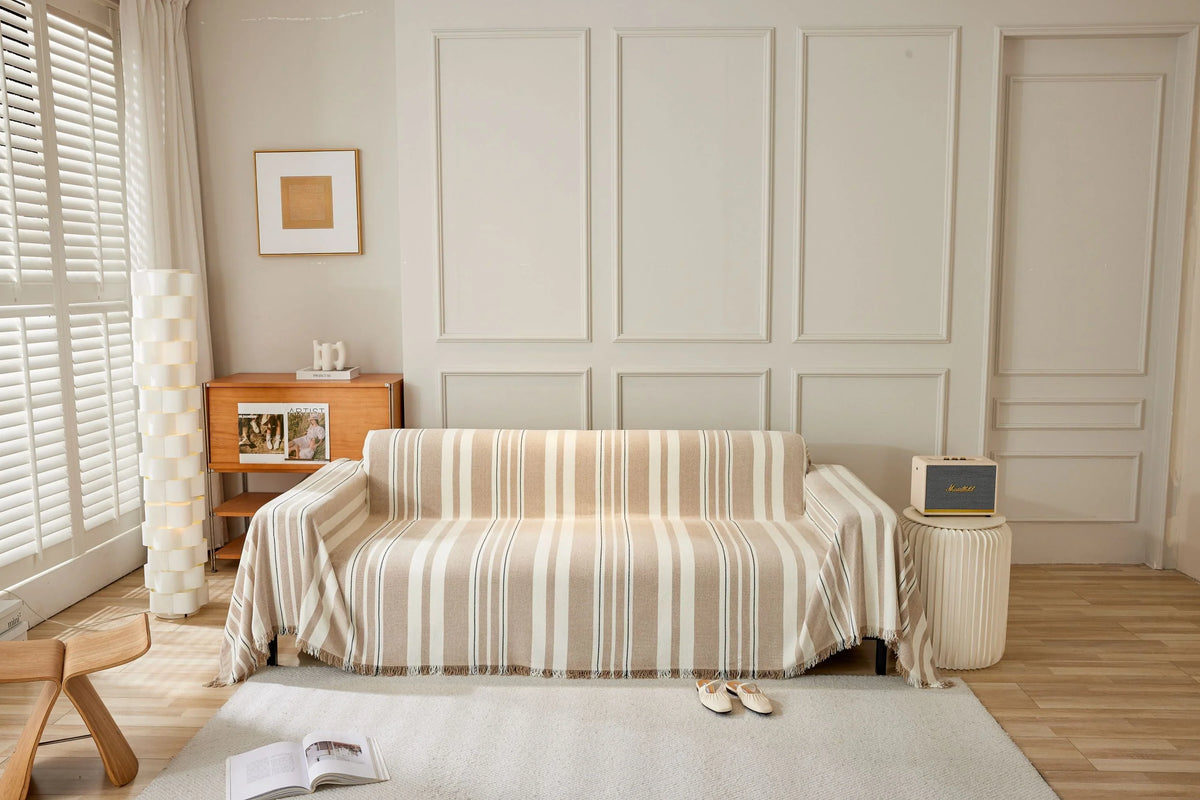 Throw Blanket - Striniara - Khaki