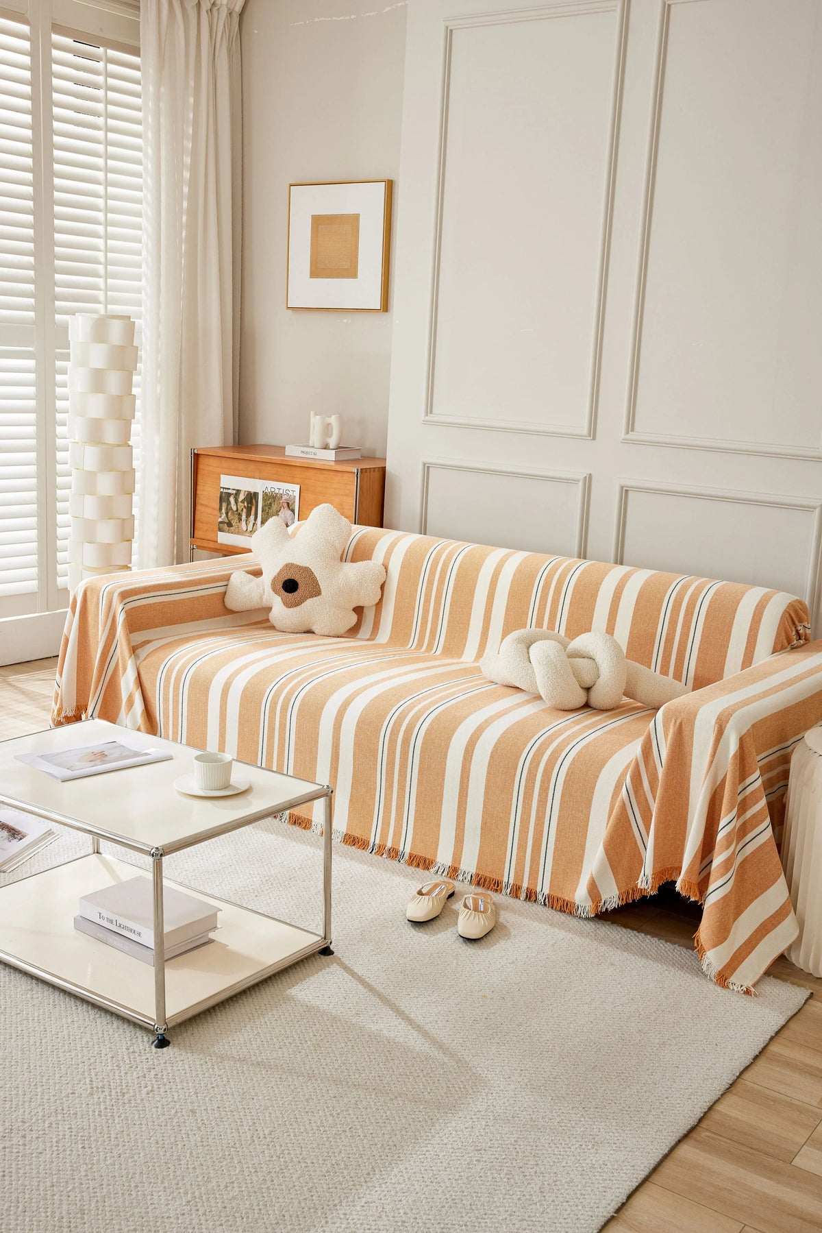 Throw Blanket - Striniara - Orange