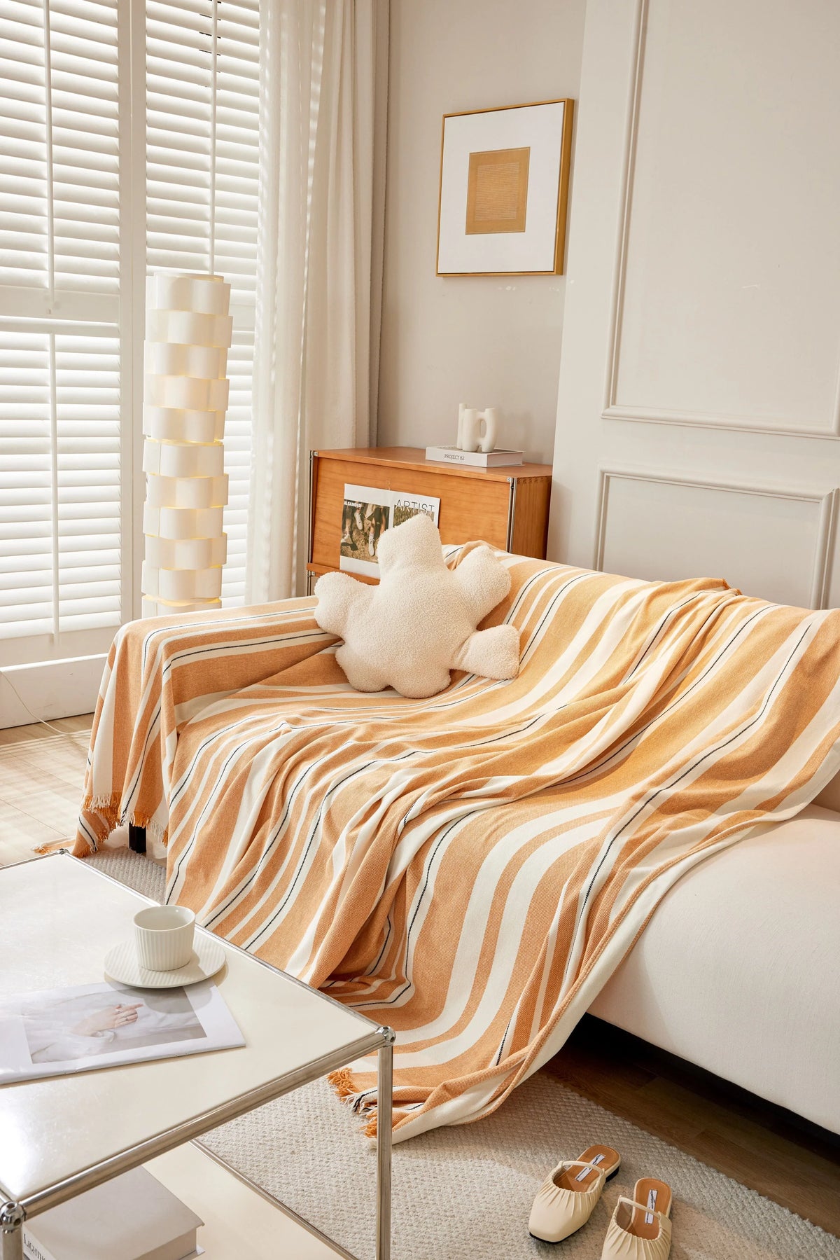Throw Blanket - Striniara - Orange